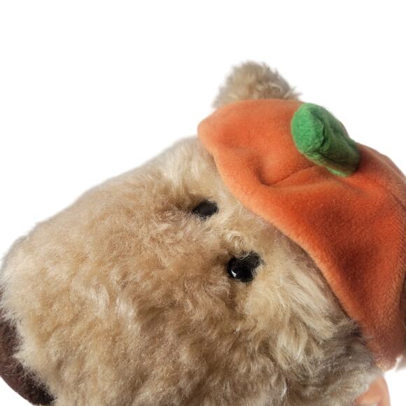 Halloween Pumpkin Bear Plush Stuffed Animal Brown Tan 16" Pottery Barn RARE - Picture 11 of 13